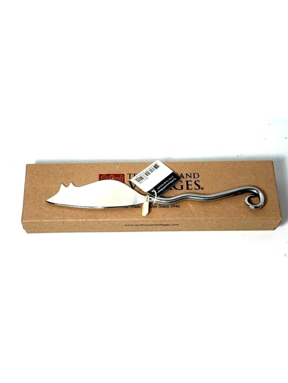 Mouse Silver Cheese Spreader Ten Thousand Villages New in Box